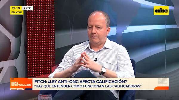 ¿Ley anti-ONG afecta calificación de Fitch?: esto opina el ministro de Economía - En Detalles - ABC Color