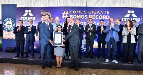 Es la primera vez que una hidroeléctrica a nivel mundial figura en el libro GUINNESS WORLD RECORDS por su producción