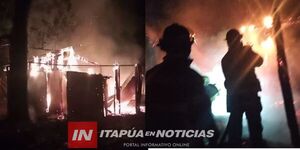 INCENDIO DESTRUYÓ CASILLAS DE MADERA CAMINO AL VERTEDERO EN ENCARNACIÓN  - Itapúa Noticias