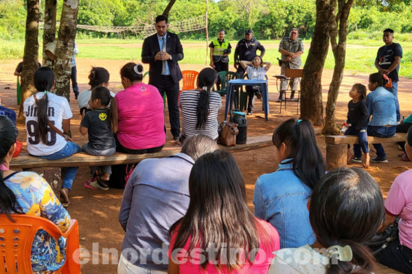 En Cerro Corá sensibilizaron a comunidad indígena Jaguatí de Amambay sobre sensibilización y prevención de violencia - El Nordestino