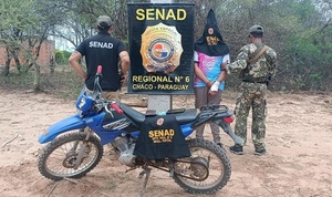 SENAD detuvo a delivery de cocaína en Mariscal Estigarribia