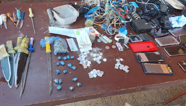 Intervención en el Cereso: Incautan armas, drogas y celulares