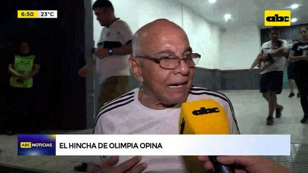 El hincha de Olimpia opina tras la derrota - ABC Noticias - ABC Color