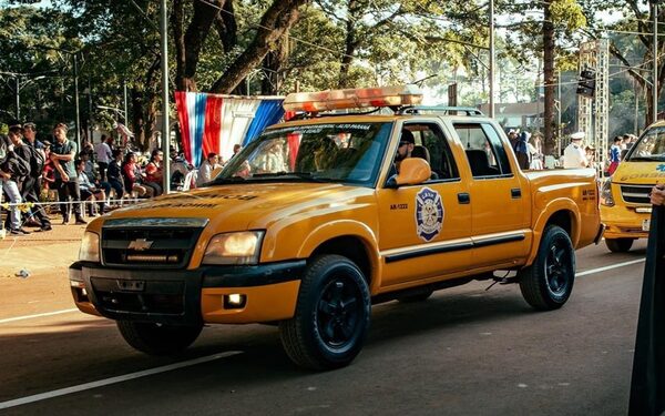 Minga Guazú: móvil de bomberos queda inoperativo por problemas mecánicos