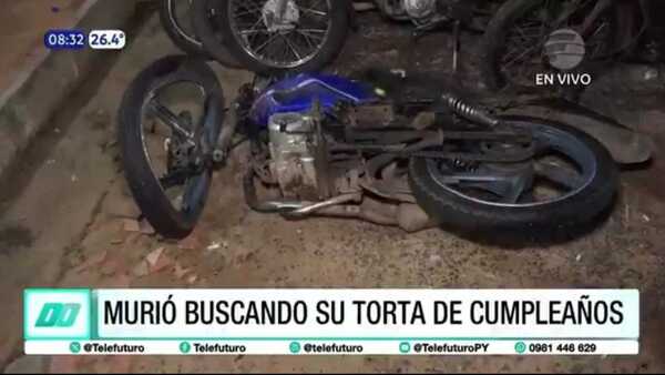 Fue a buscar para su torta de cumple y murió en el camino