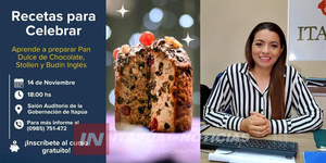 PRETENDEN CAPACITAR A MÁS DE 400 PERSONAS EN CURSO DE RECETAS NAVIDEÑAS - Itapúa Noticias