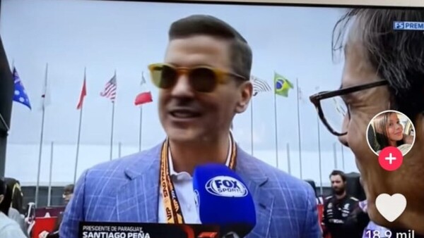Santi Peña viajó a Brasil y anduvo re fachero por el Gran Premio de la Fórmula 1