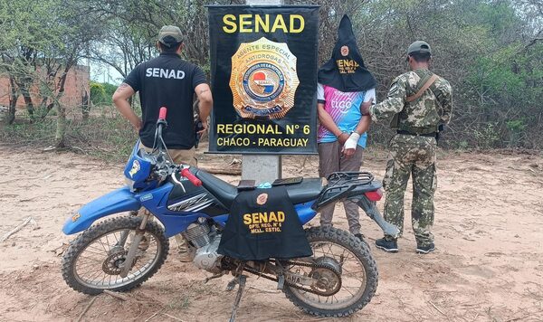 SENAD detiene a supuesto delivery de cocaína en Mariscal Estigarribia