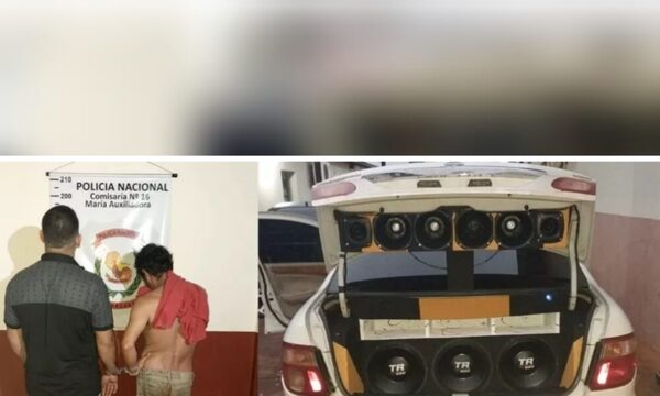 Tatachos fueron presos por negarse a dejar de farrear y molestar vecinos