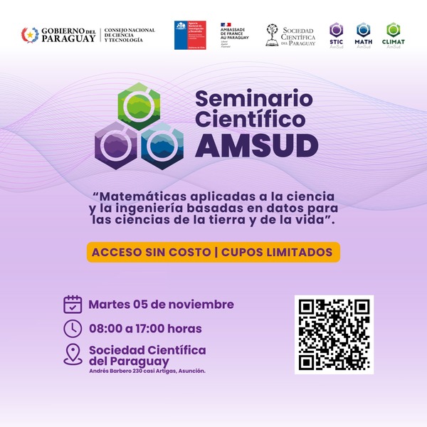 Paraguay será sede del seminario científico AmSud - .::Agencia IP::.