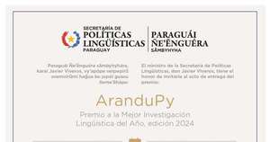 La Nación / Premiarán a la mejor investigación lingüística del año