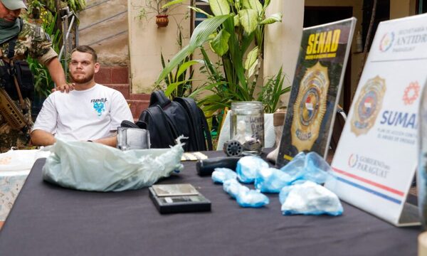 Senad capturó al “Señor de la Noche” en Trinidad que vendía drogas en discotecas y gimnasios