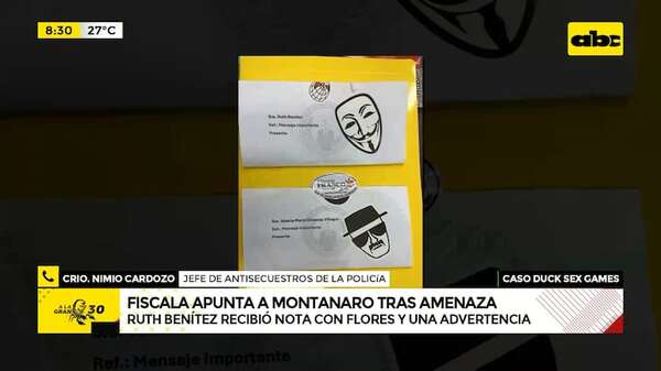 ¿Anonymous amenazó a una fiscal?: esto dice la Policía sobre ramos enviados a Ruth Benítez - ABC Noticias - ABC Color