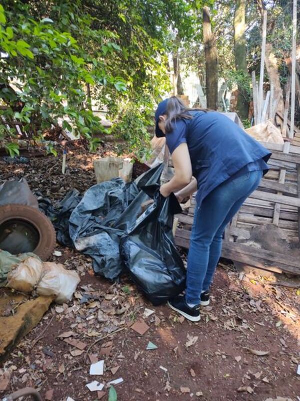 Realizan exitosa minga ambiental en USF Santa Rosa de Presidente Franco