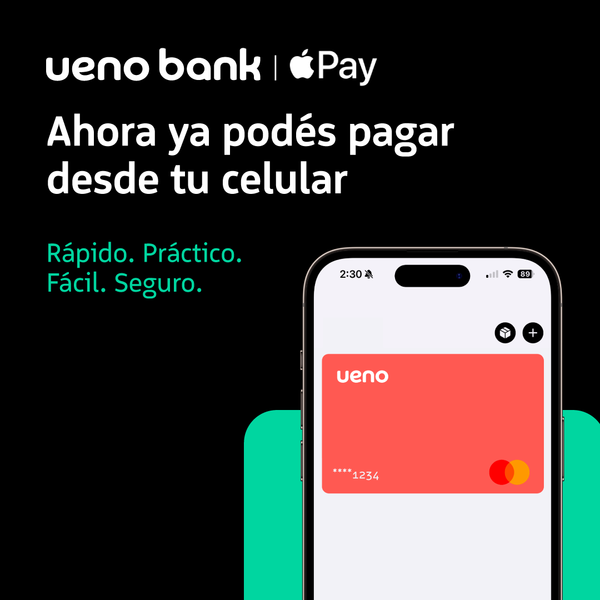 ueno bank transforma la experiencia de pago con Apple Pay | Locales | 5Días