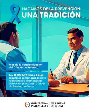 Noviembre azul: Salud insta a chequeos a partir de los 50 años, o antes si hay antecedentes • PARAGUAY TV