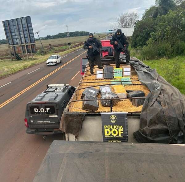 Incautan más de 12 toneladas de marihuana en la frontera entre Paraguay y Brasil - Policiales - ABC Color