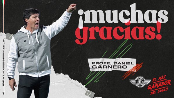 Daniel Garnero ya no es técnico de Libertad - .::Agencia IP::.