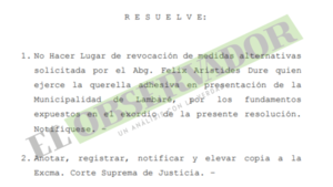 Rechazan revocatoria de arresto domiciliario para exadministrador de municipio lambareño