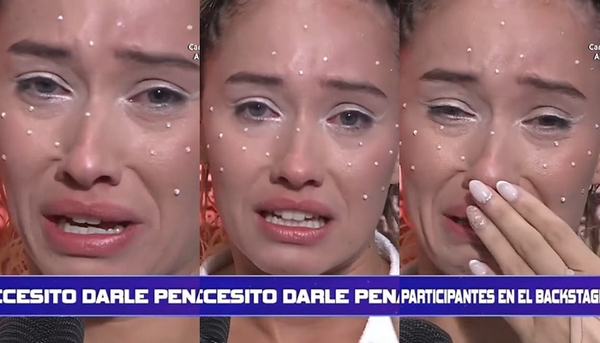 Ataque de llanto de la bailarina de "Lata Pararã" - Teleshow