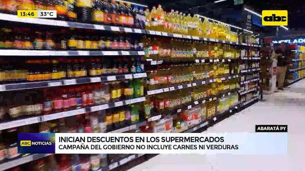 Video: campaña de abaratamiento en supermercados no incluye carnes ni verduras - ABC Noticias - ABC Color