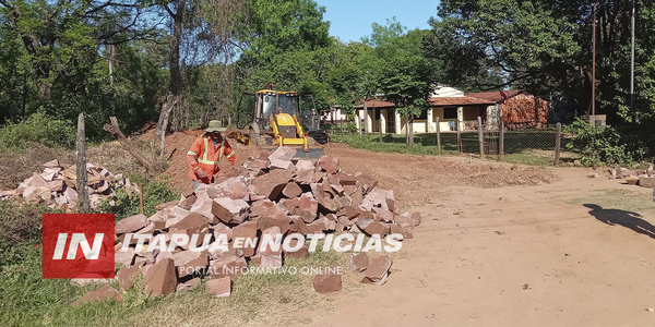 INICIAN LOS TRABAJOS PARA LA CONSTRUCCIÓN DE EMPEDRADO EN GENERAL ARTIGAS - Itapúa Noticias