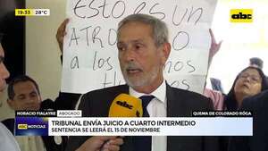 Quema del Colorado Róga: Tribunal envía juicio a cuarto intermedio para el 15 de noviembre  - ABC Noticias - ABC Color