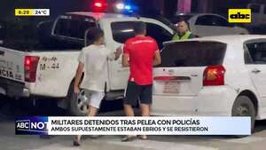 Video: Militares detenidos tras pelea con policías     - ABC Noticias - ABC Color