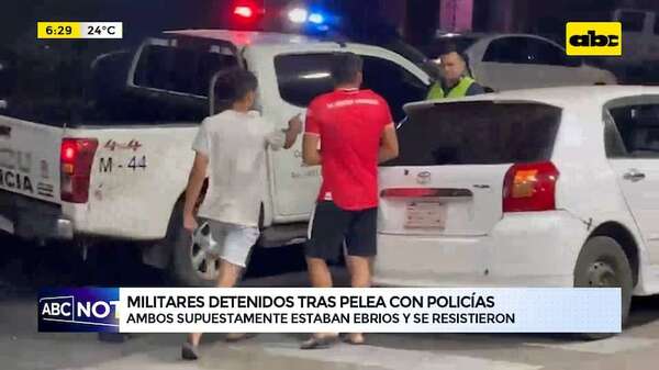 Video: Militares detenidos tras pelea con policías - ABC Noticias - ABC Color
