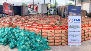 DNIT golpea duro al contrabando de frutas y verduras