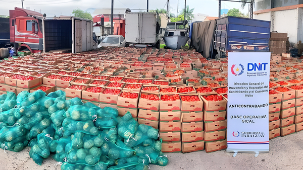 DNIT golpea duro al contrabando de frutas y verduras
