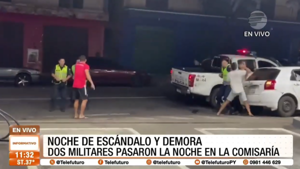 Militares borrachos pasaron la noche en la Comisaría