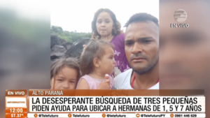 Desesperante búsqueda de tres niñas en Alto Paraná