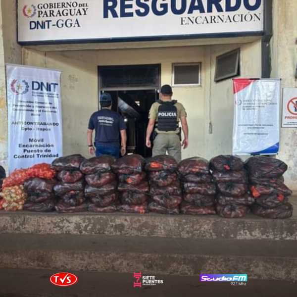Incautan Mercaderías de Contrabando en Itapúa en Nuevos Operativos de Control - TVS