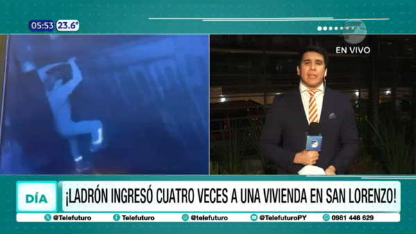 Ingresó 4 veces a robar a una vivienda en San Lorenzo
