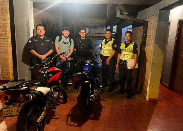 Buscaban una moto robada y hallaron dos en Encarnación