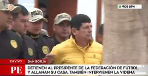 El presidente de la Federación Peruana de Fútbol es detenido por presunta asociación criminal - Fútbol Internacional - ABC Color