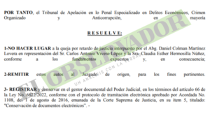 Status: Cámara rechaza queja por retardo al no ser la vía para atacar providencia