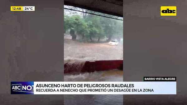 Sufren con cada lluvia: piden a Nenecho cumplir promesa de desagüe - ABC Noticias - ABC Color