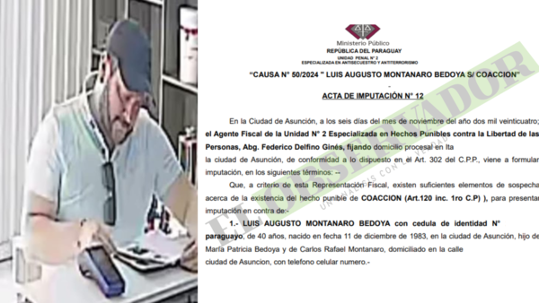 Imputan a Montanaro por presuntamente haber amenazado a la fiscal Ruth Benítez