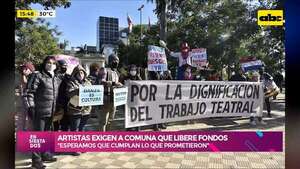 Un grave impacto en la cultura: artistas reclaman el desembolso de los fondos municipales - Ensiestados - ABC Color