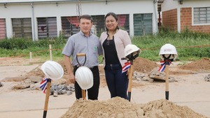 Dieron palada inicial a la construcción de un polideportivo en la comunidad indígena Yvopey Rendá