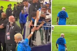 [VIDEO] ¡Increíble! Neymar sufrió el robo de su anillo al saludar a un hincha