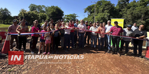 MUNICIPALIDAD DE CAMBYRETÁ INAUGURÓ PUENTE EN ZANJA PYTÃ - Itapúa Noticias