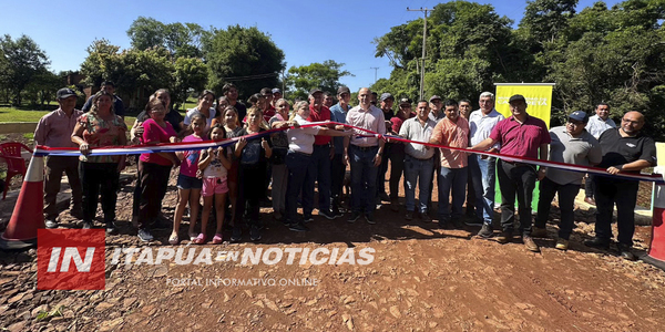 MUNICIPALIDAD DE CAMBYRETÁ INAUGURÓ PUENTE EN ZANJA PYTÃ - Itapúa Noticias