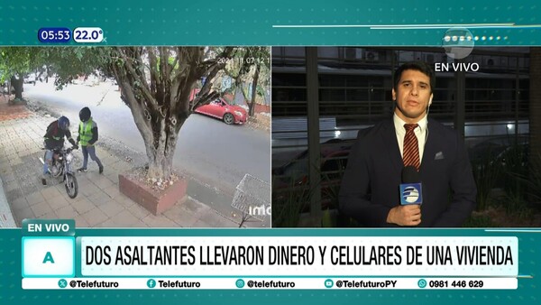 Robaron G. 18 millones y celulares de una vivienda en San Lorenzo