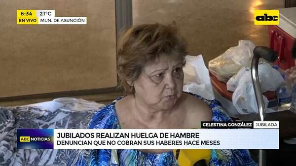 Video: Jubilados inician protesta por la falta de cobro de sus haberes - ABC Noticias - ABC Color