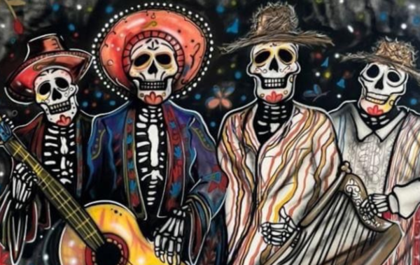 Influencer mexicano desalojado por mural del día de los muertos