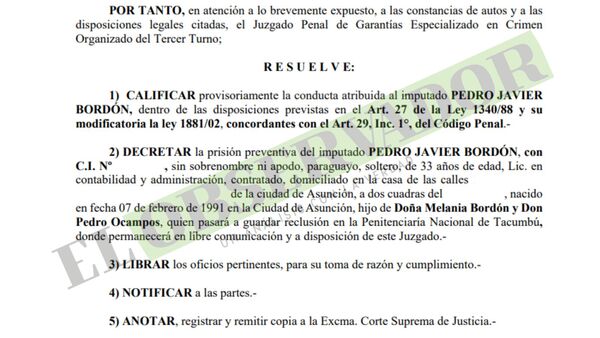 Operativo Troya: Decretan prisión preventiva para Pedro Bordón