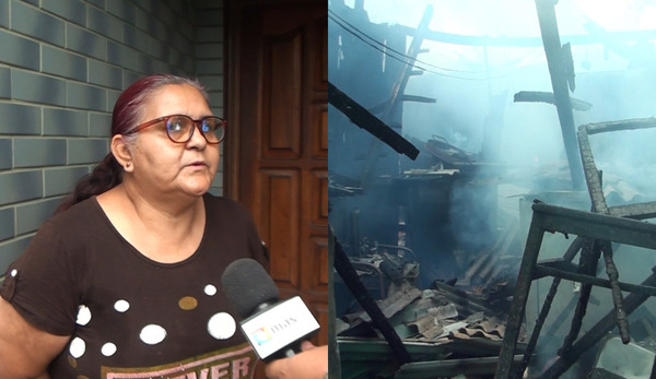 Mujer pide ayuda tras incendio que consumió su vivienda en el Barrio Sagrada Familia